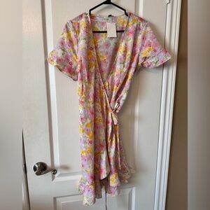 Floral Wrap Dress